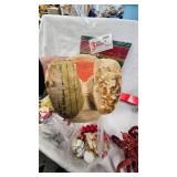 Assorted Vintage Christmas Lot with Paper Mache Santa