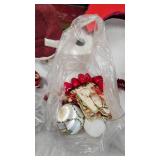 Assorted Vintage Christmas Lot with Paper Mache Santa