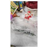 Assorted Vintage Christmas Lot with Paper Mache Santa
