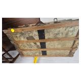 Small Travel Trunk, Latches work and Handles Sturdy