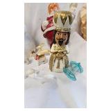 Assorted Vintage Christmas Lot with Paper Mache Santa/Snowman