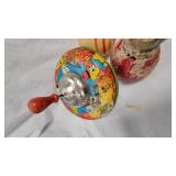 Spin Top, Roly Poly Toys, Wood Movable Kangaroo, Hand Games Lot