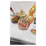 Spin Top, Roly Poly Toys, Wood Movable Kangaroo, Hand Games Lot