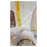 Assorted Vintage, Rubber Lamb, Butter Dish,  Planter, Doll Comb/Brush Set