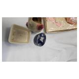 Assorted Vintage, Rubber Lamb, Butter Dish,  Planter, Doll Comb/Brush Set