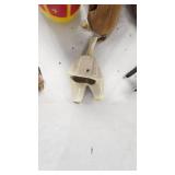 Small Rocking Horse, Roly Poly Bear, Dog Toy, Stone Dish, and Various