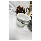 Small Rocking Horse, Roly Poly Bear, Dog Toy, Stone Dish, and Various