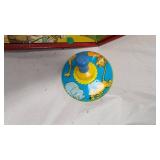 Vintage Sewing Set/Puzzles, Hoop A Loop Game, Spin Top