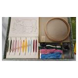 Vintage Sewing Set/Puzzles, Hoop A Loop Game, Spin Top