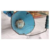 Vintage Wheel of Fortune Game, Hanna Barbara Litho Pail, and Stuffed Anmals