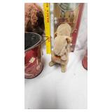 Vintage Wheel of Fortune Game, Hanna Barbara Litho Pail, and Stuffed Anmals