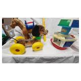 Karasuel Kitcher, Fisher Price Wobble Dog, Horse Toy