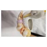 Bunny Covered Dish, Rubber Doll, Rattle, Alvin Chipmunk Glass, Planters