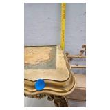 Coffee Table, Woven Shelf, And two Baskets