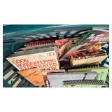 Large Laundry basket Full of Cook Books and Vintage Recipes