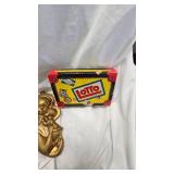 Gold Wall Sconce/Decore/Tin Planter/Holder and Spin Top