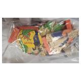 Brass  Mirror, Letter Holder and Picket Basket