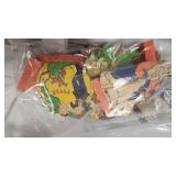 Brass  Mirror, Letter Holder and Picket Basket