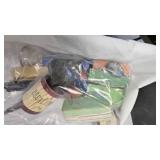 Brass  Mirror, Letter Holder and Picket Basket