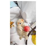 Metal Tea Set Pieces, Rubber Duck, Tin Stove and Light Fixture