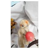 Metal Tea Set Pieces, Rubber Duck, Tin Stove and Light Fixture