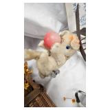 Metal Tea Set Pieces, Rubber Duck, Tin Stove and Light Fixture