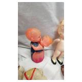 Vintage Porcelain, Plastic/Rubber Toys