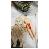 Vintage Porcelain, Plastic/Rubber Toys