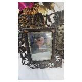 Topiary, Porcelain Doll, Cast Iron Framed Mirrors