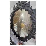 Topiary, Porcelain Doll, Cast Iron Framed Mirrors