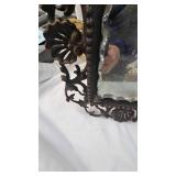 Topiary, Porcelain Doll, Cast Iron Framed Mirrors