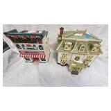 Snow Village Style Christmas Village Pieces