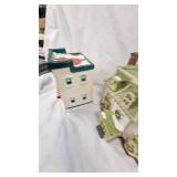 Snow Village Style Christmas Village Pieces