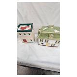 Snow Village Style Christmas Village Pieces