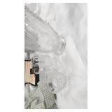 LaSalle  Watch amd stiffed Doll, Minature Clear Glassware