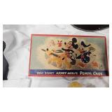 Mickey Pencil Case, Plates, Porcelain Figures,