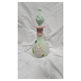 Fenton Vase/Decanter with Grap Pattern