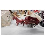 Cameo Watch/Cast Iron Horse/Wagon Toy, Brass Envelope Holder