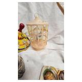 Spin Top, Ceramic Rabit Rabbit Coin Bank, Candy Dish