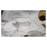 Spin Top, Ceramic Rabit Rabbit Coin Bank, Candy Dish