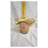 Hand Painted Fenton Vase