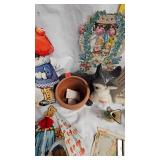 Pumpkin Timer, Scotty Planters, Decorative box, Paperweight, Assorted Greeting Cards Vintage