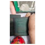 Mini Historical Books, Doll Furniture, additional metal tea set pieces