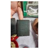 Mini Historical Books, Doll Furniture, additional metal tea set pieces