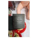Mini Historical Books, Doll Furniture, additional metal tea set pieces