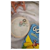 Uncle Wiggly Game, Toy Wicker Set, Spin Top