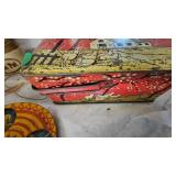 Top, Horseshoe Toss Game, Rubber Train/Conductor Toy