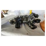 Scotty Figure and Terra Cotta Bunny Planter