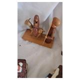 Ceramic Village Pieces and Molded Snowman