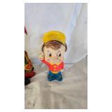 Spin Top, Tin Elephant Tray, POP from Rice Krispies Doll